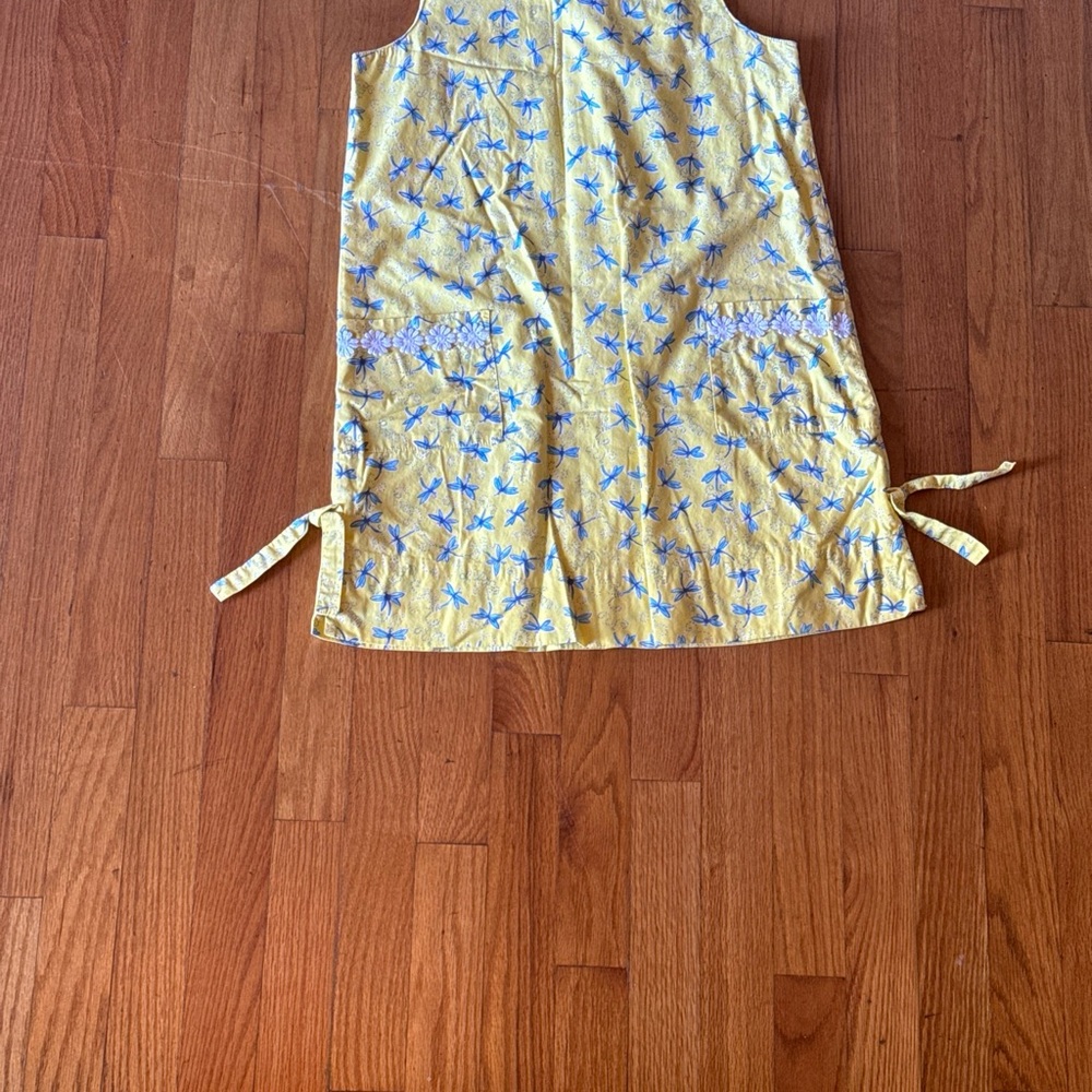 12 Lilly Pulitzer Girl Dragonfly Vibrant Yellow Shift Hidden Lilly Dress Vintage - Picture 8 of 8